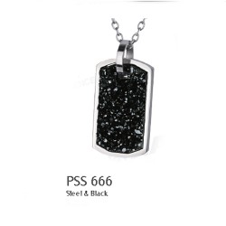 МЕДАЛЬОН DARK MOON- PSS 666 STEEL/BLACK